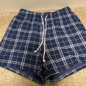 Pacsun blue plaid shorts